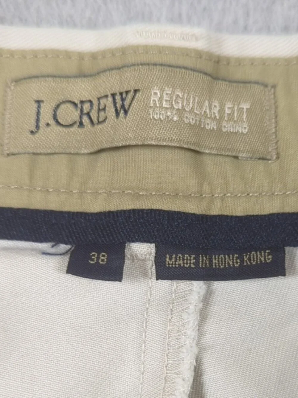 Vintage J Crew Chino Pants Men's 38 (Actual 36x33) Regular Fit Straight